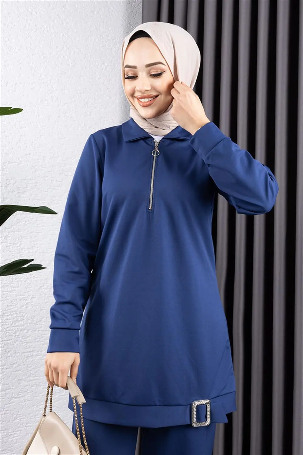 Half Zipper Sports Suit-detail