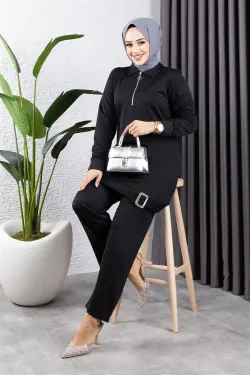 Half Zipper Sports Suit