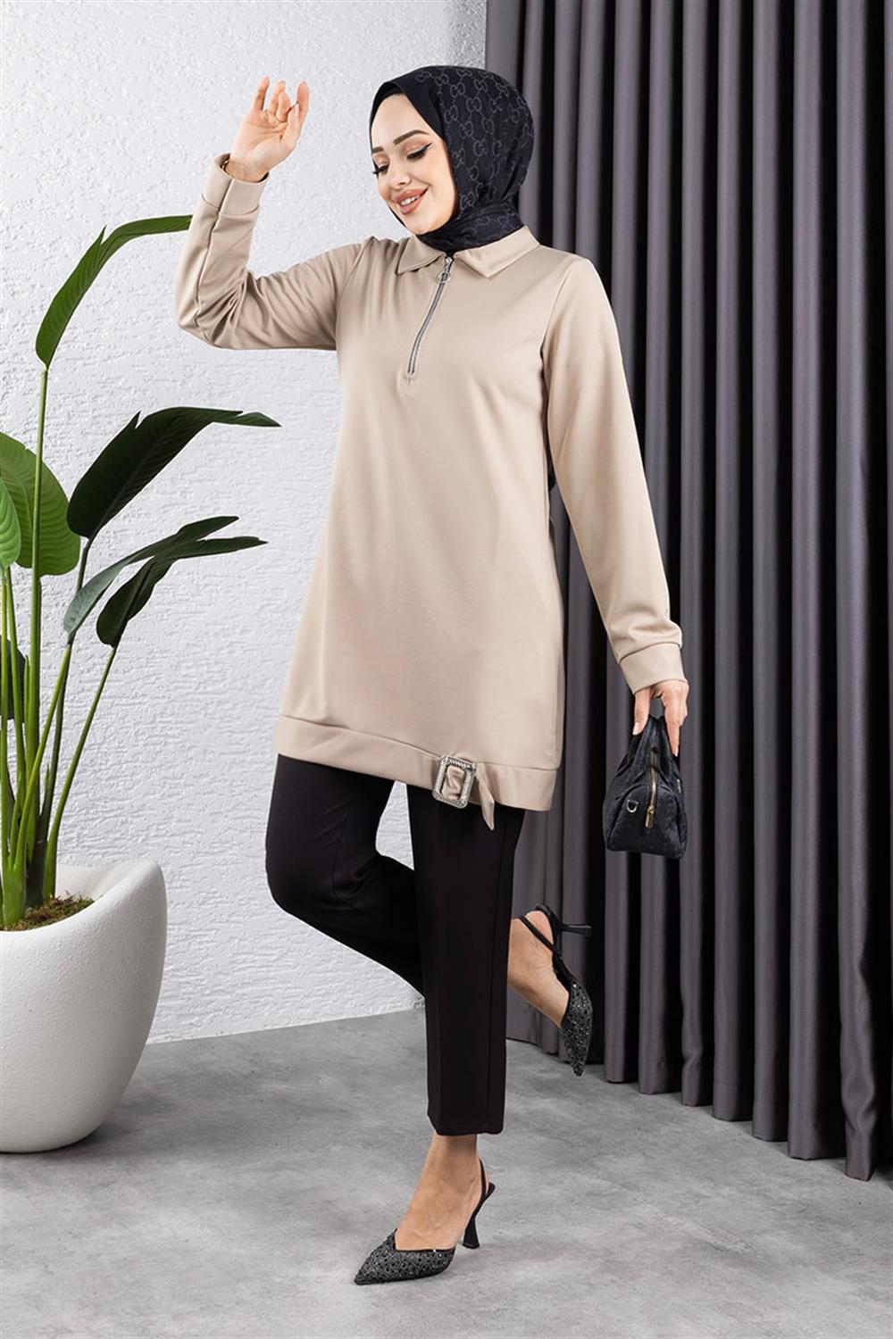 Half Zipper Sports Tunic