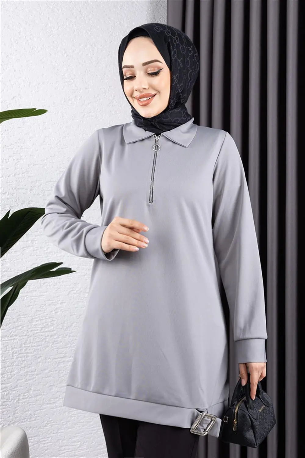 Half Zipper Sports Tunic-detail