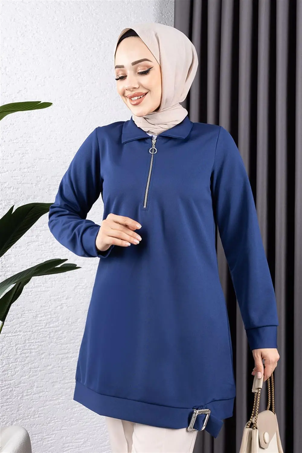 Half Zipper Sports Tunic-detail