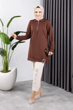 Half Zipper Sports Tunic