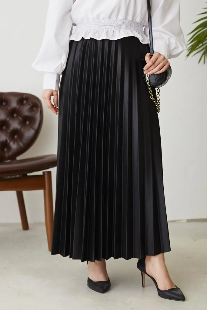 Hijab Pleated Skirt-detail