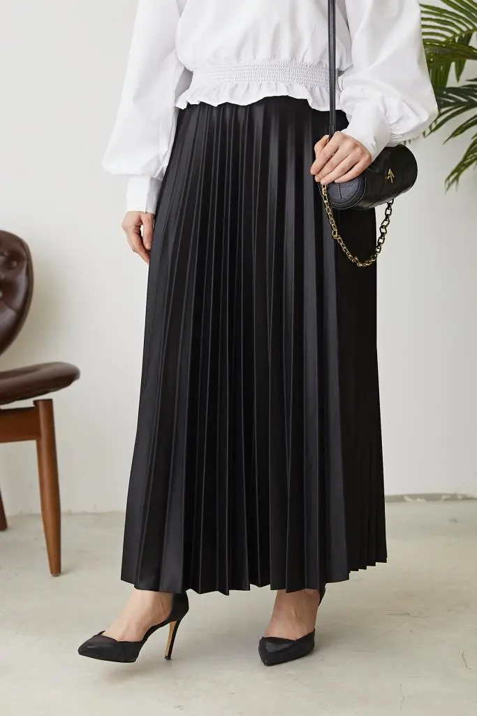 Hijab Pleated Skirt-detail