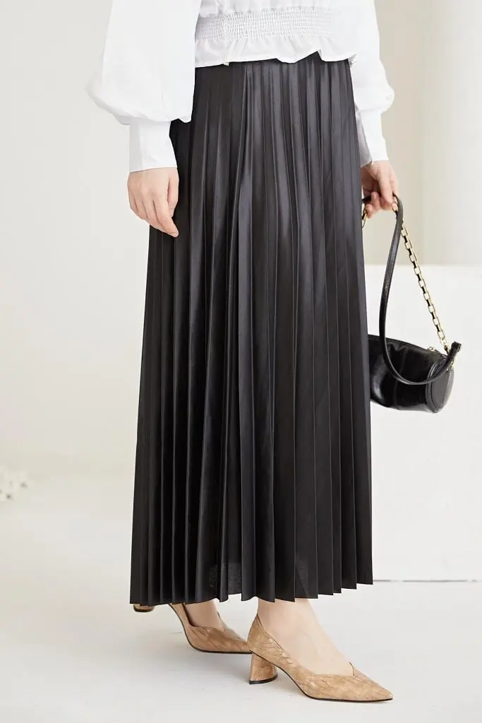 Hijab Pleated Skirt-detail
