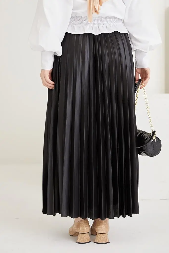 Hijab Pleated Skirt-detail