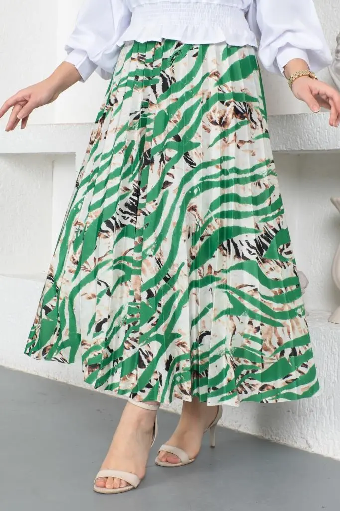 Hijab Pleated Skirt-detail