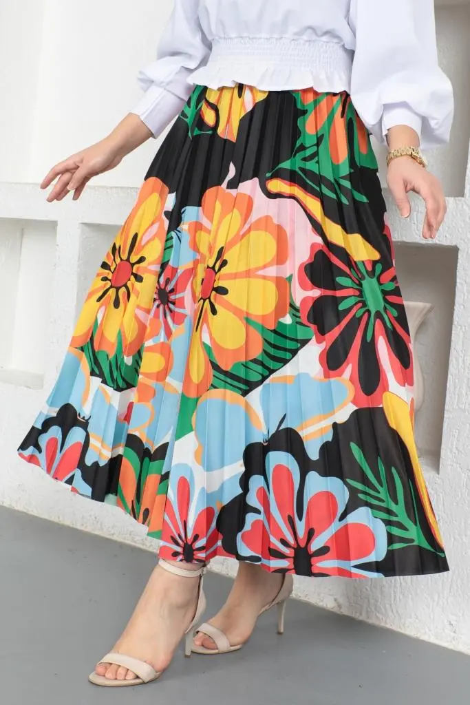 Hijab Pleated Skirt-detail