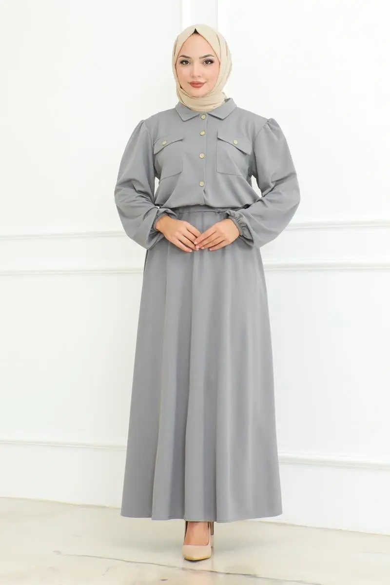 Hijab Suit With Skirt