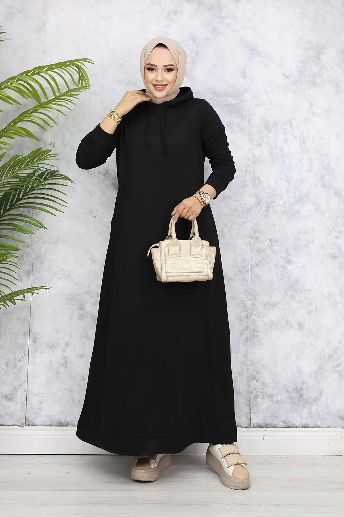 Hooded Basic Dress