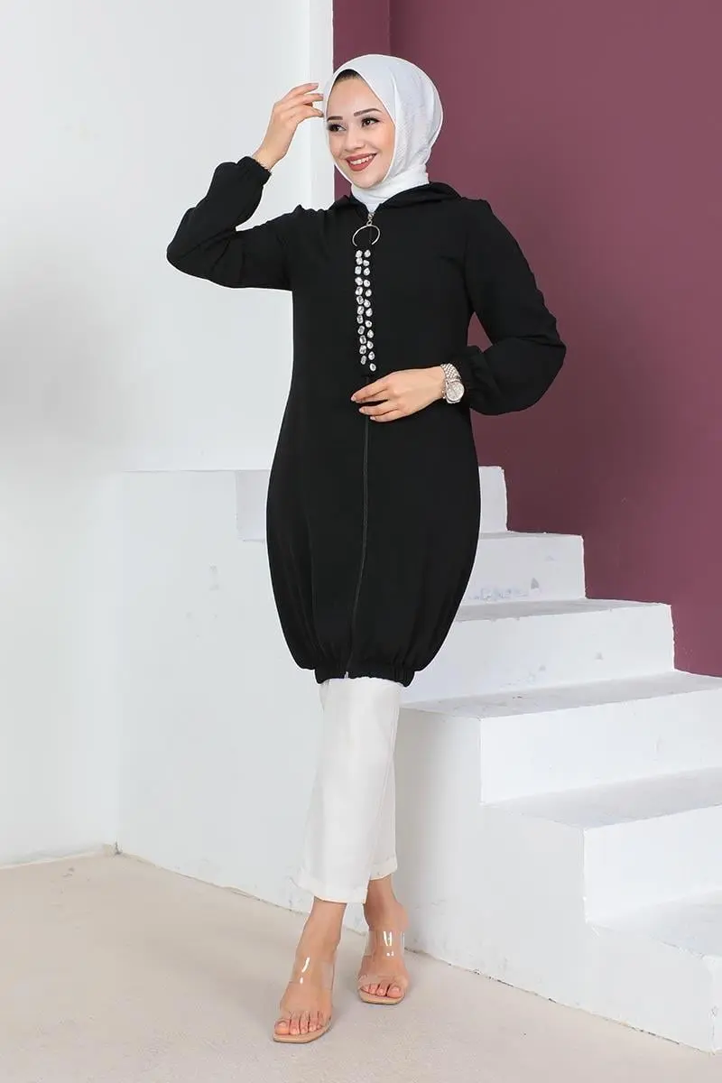 Hooded Hijab Tunic-detail