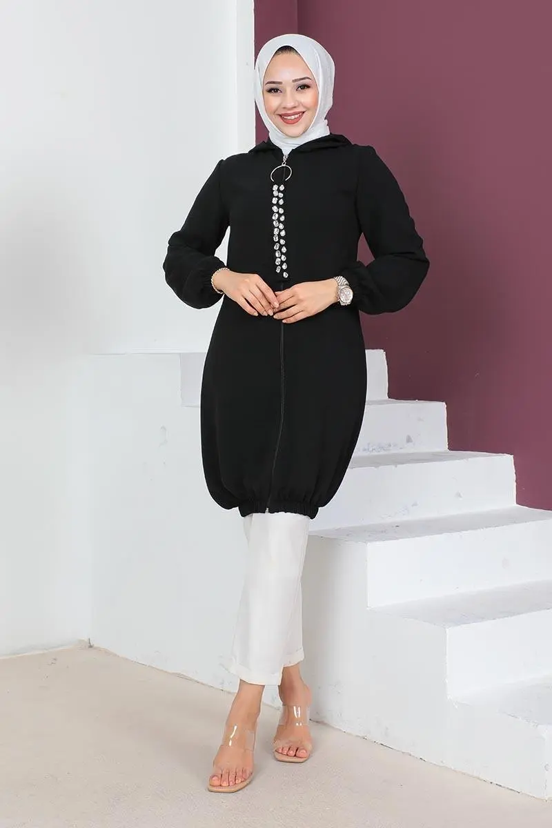 Hooded Hijab Tunic-detail