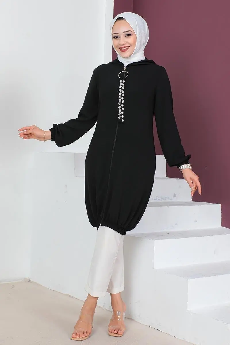 Hooded Hijab Tunic-detail