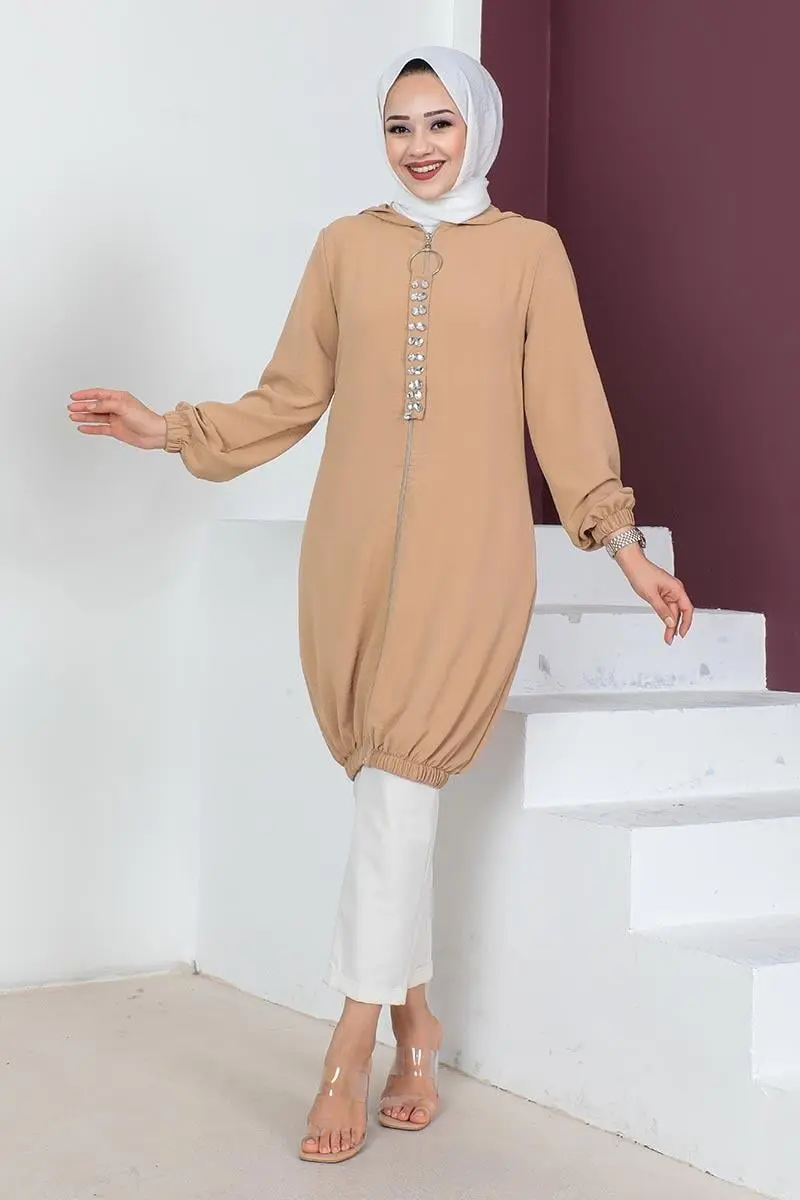 Hooded Hijab Tunic-detail