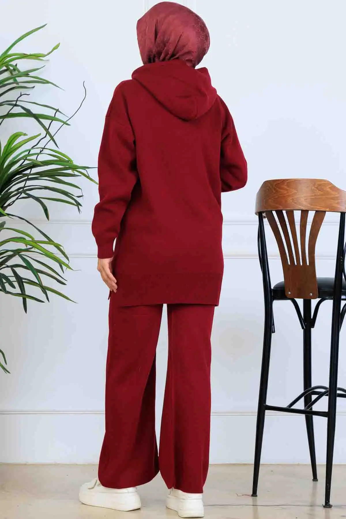 Hooded Knitwear Set-detail