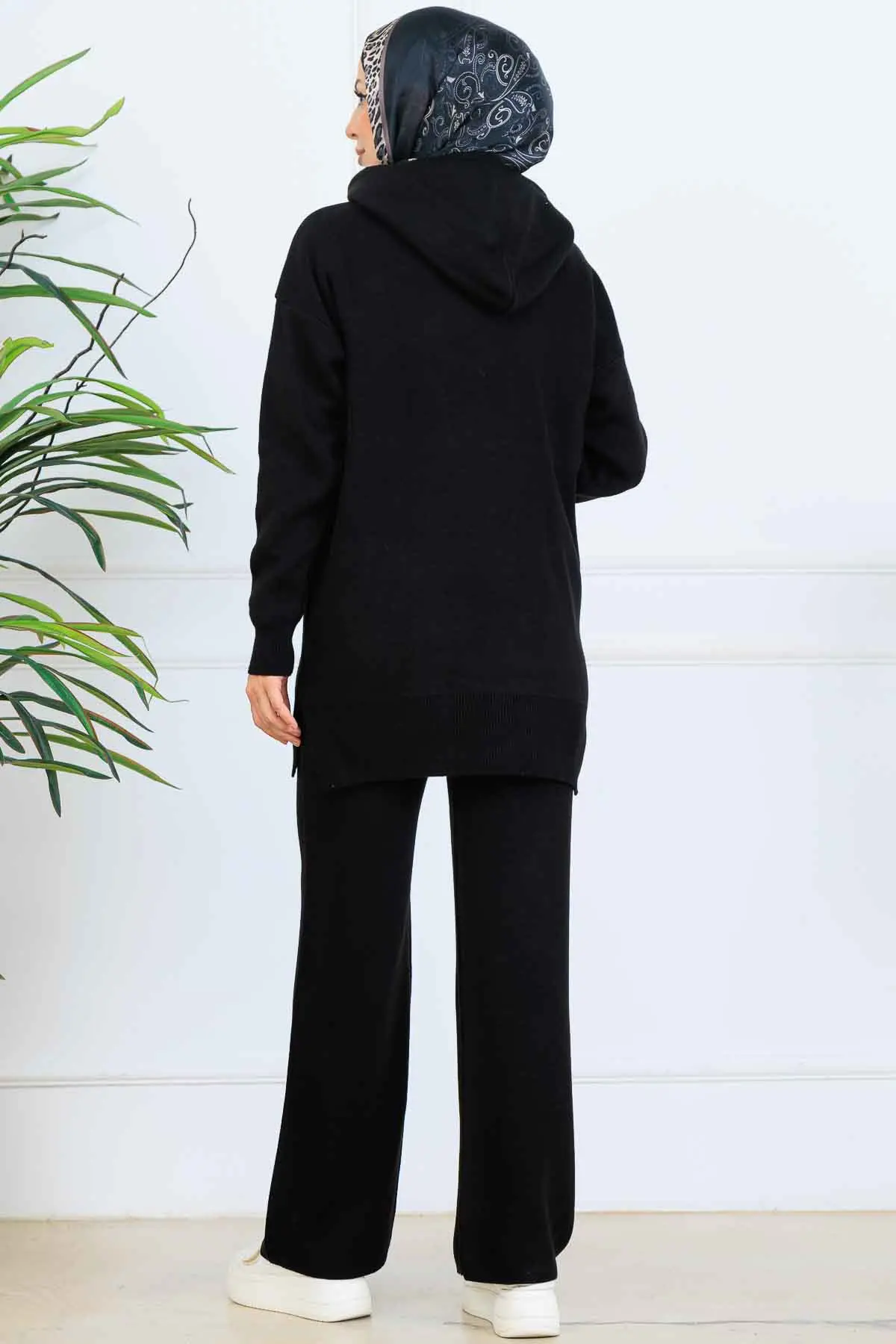 Hooded Knitwear Set-detail