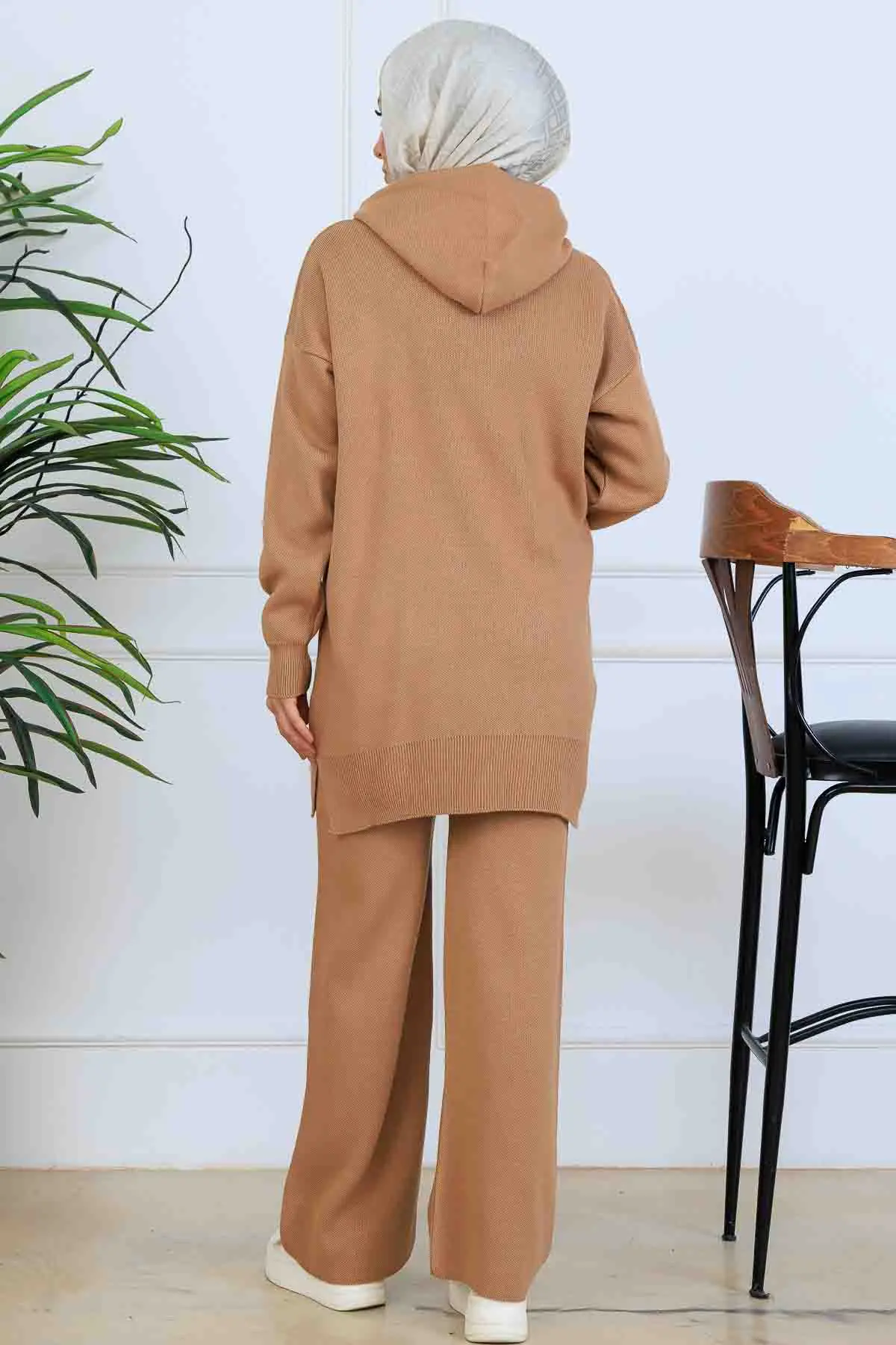 Hooded Knitwear Set-detail