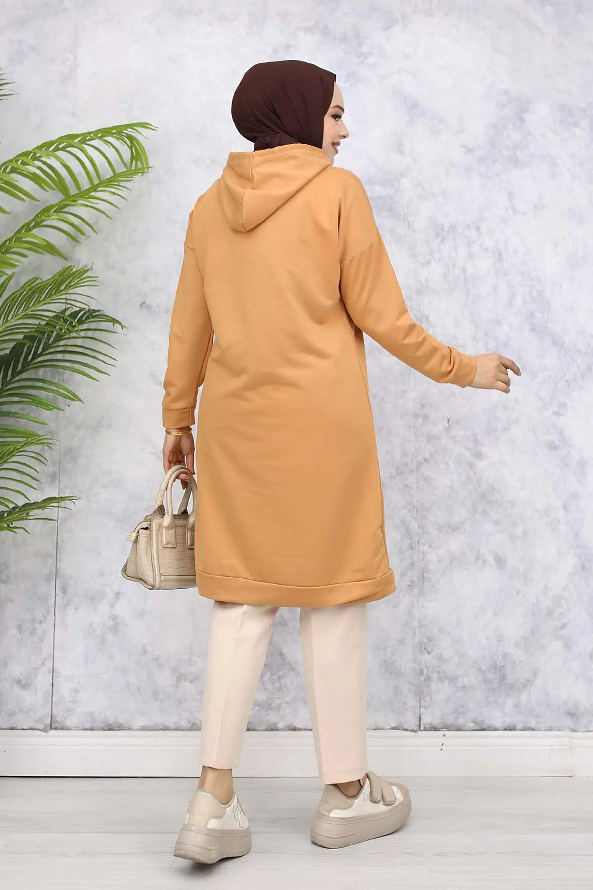 Hooded Long Tunic-detail