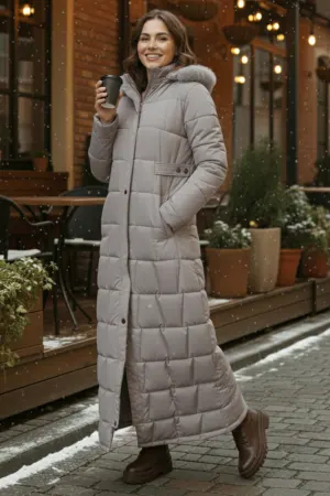Hooded Quilted Coat