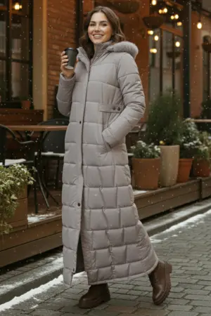 Hooded Quilted Coat