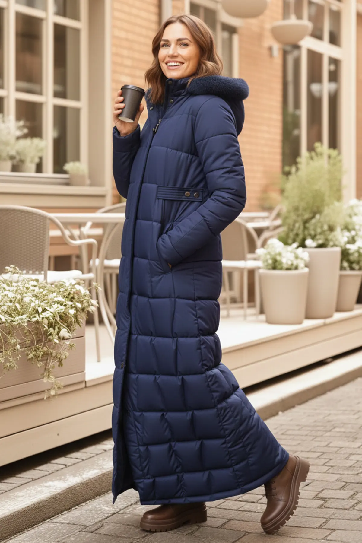 Hooded Quilted Coat