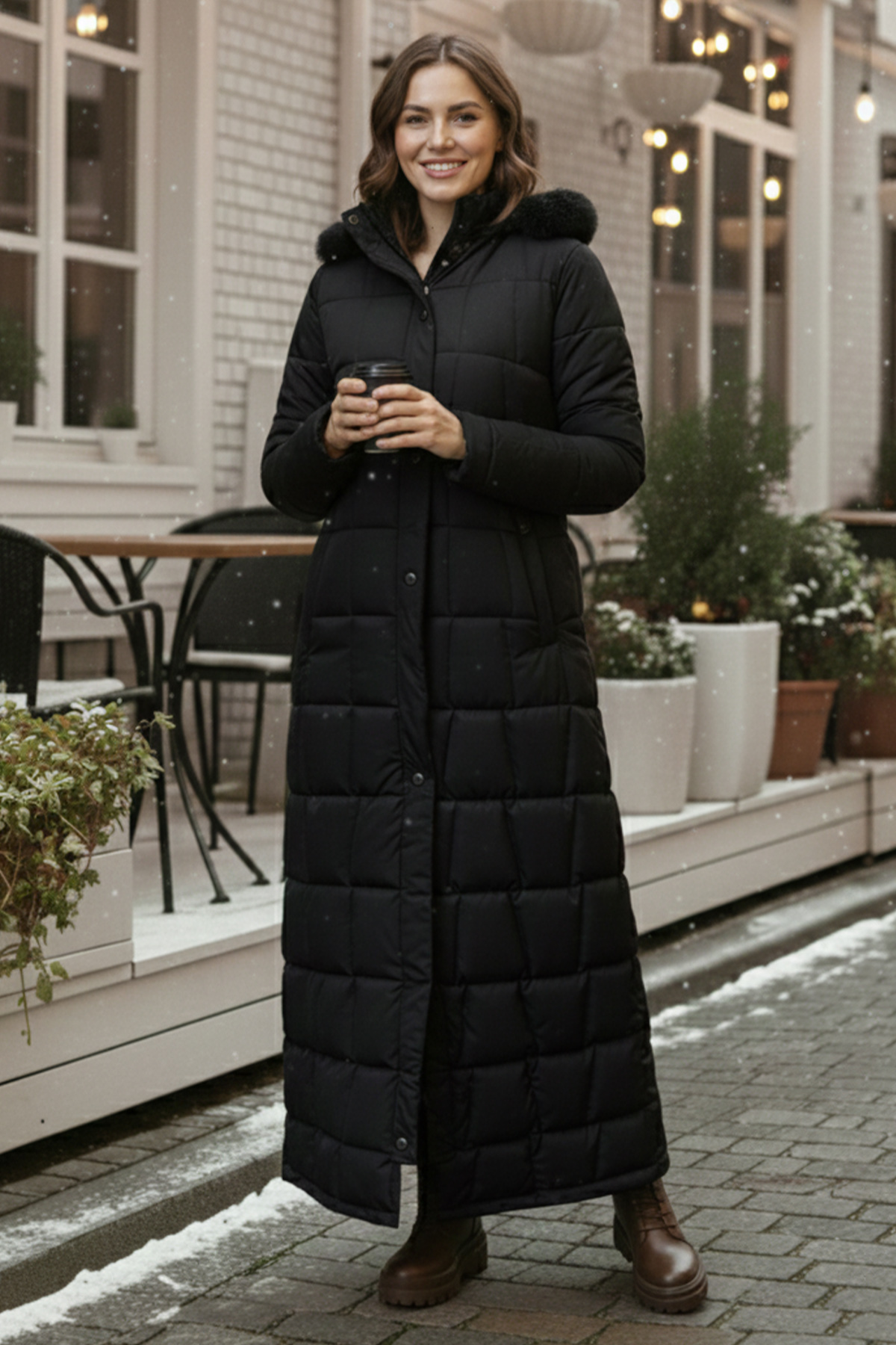 Hooded Quilted Coat