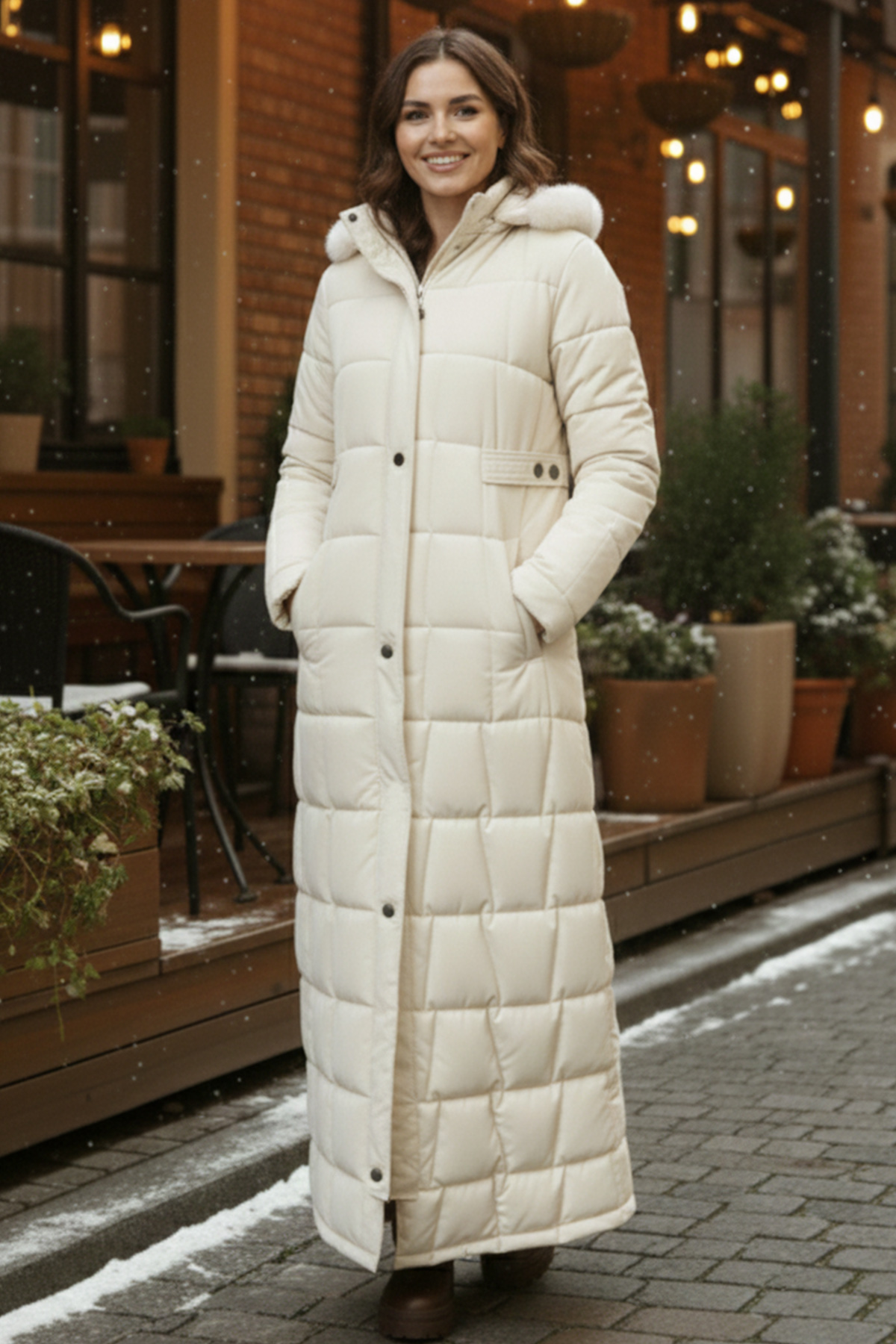Hooded Quilted Coat