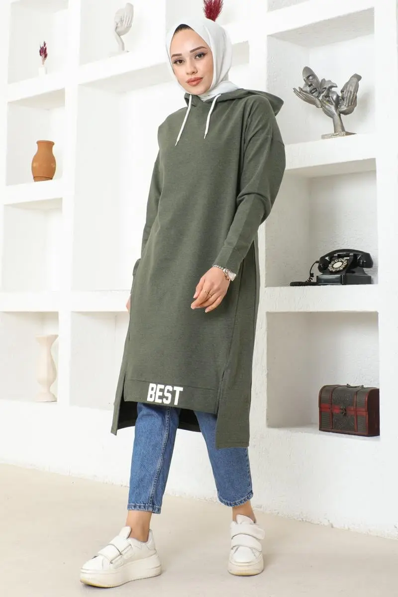 Hooded Sports Tunic-detail