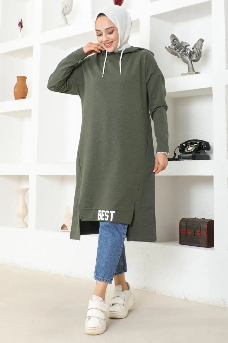 Hooded Sports Tunic-detail