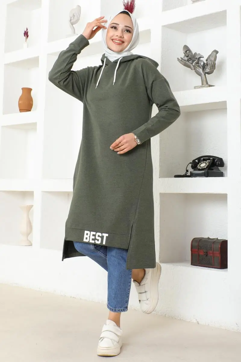 Hooded Sports Tunic-detail