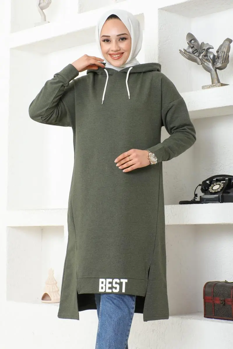 Hooded Sports Tunic-detail