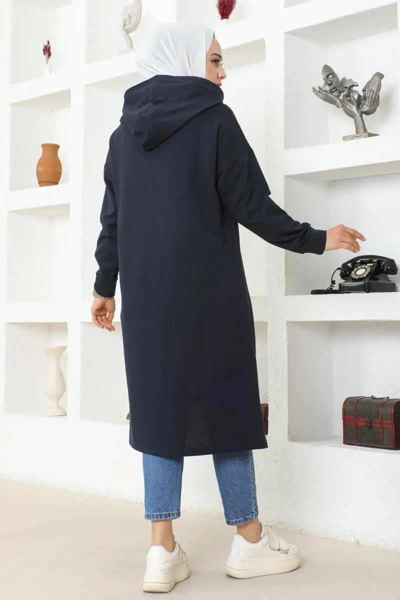 Hooded Sports Tunic-detail