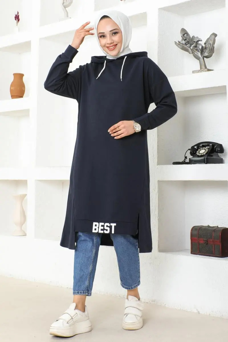 Hooded Sports Tunic-detail