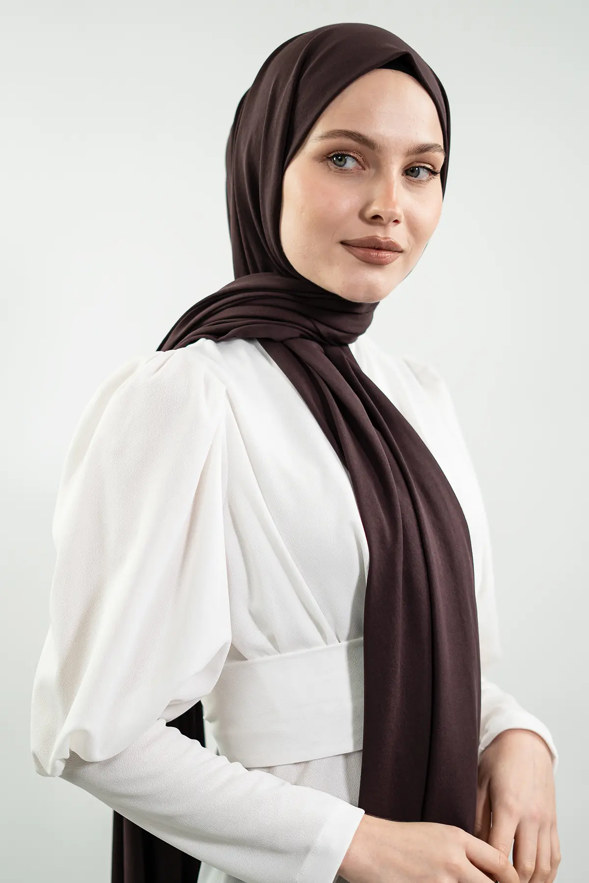 Jersey Dark Brown Shawl