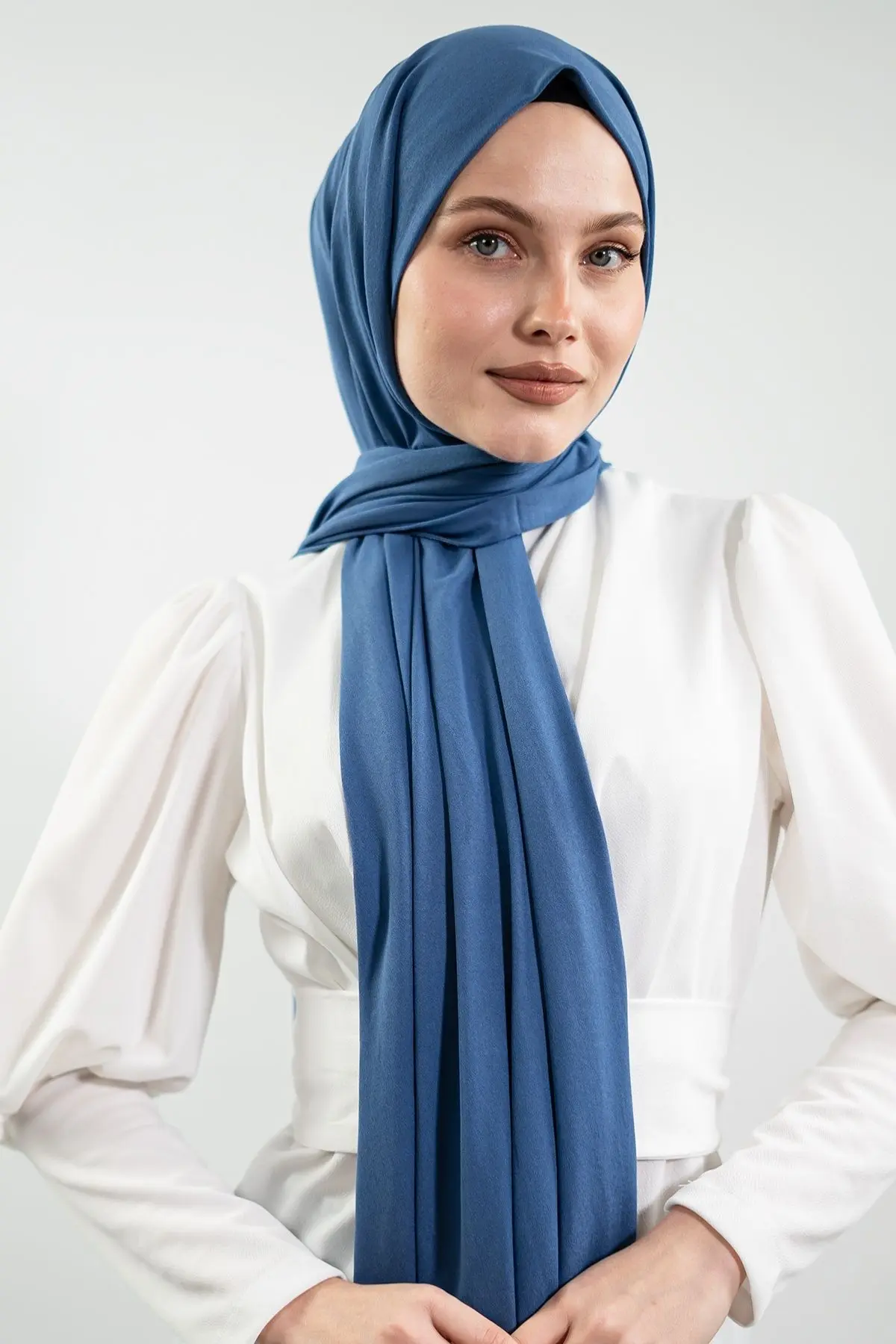 Jersey Indigo Shawl-detail