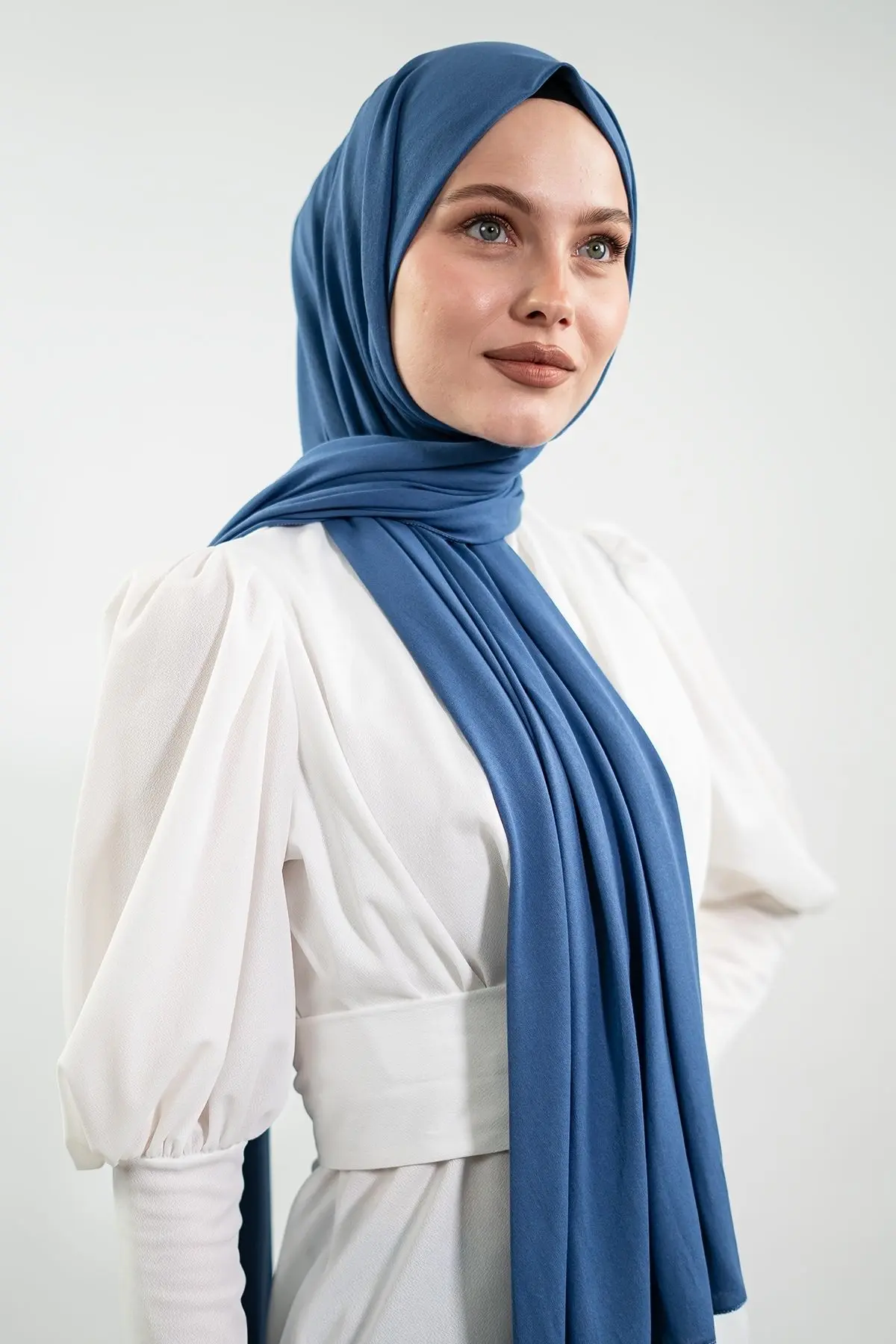 Jersey Indigo Shawl-detail