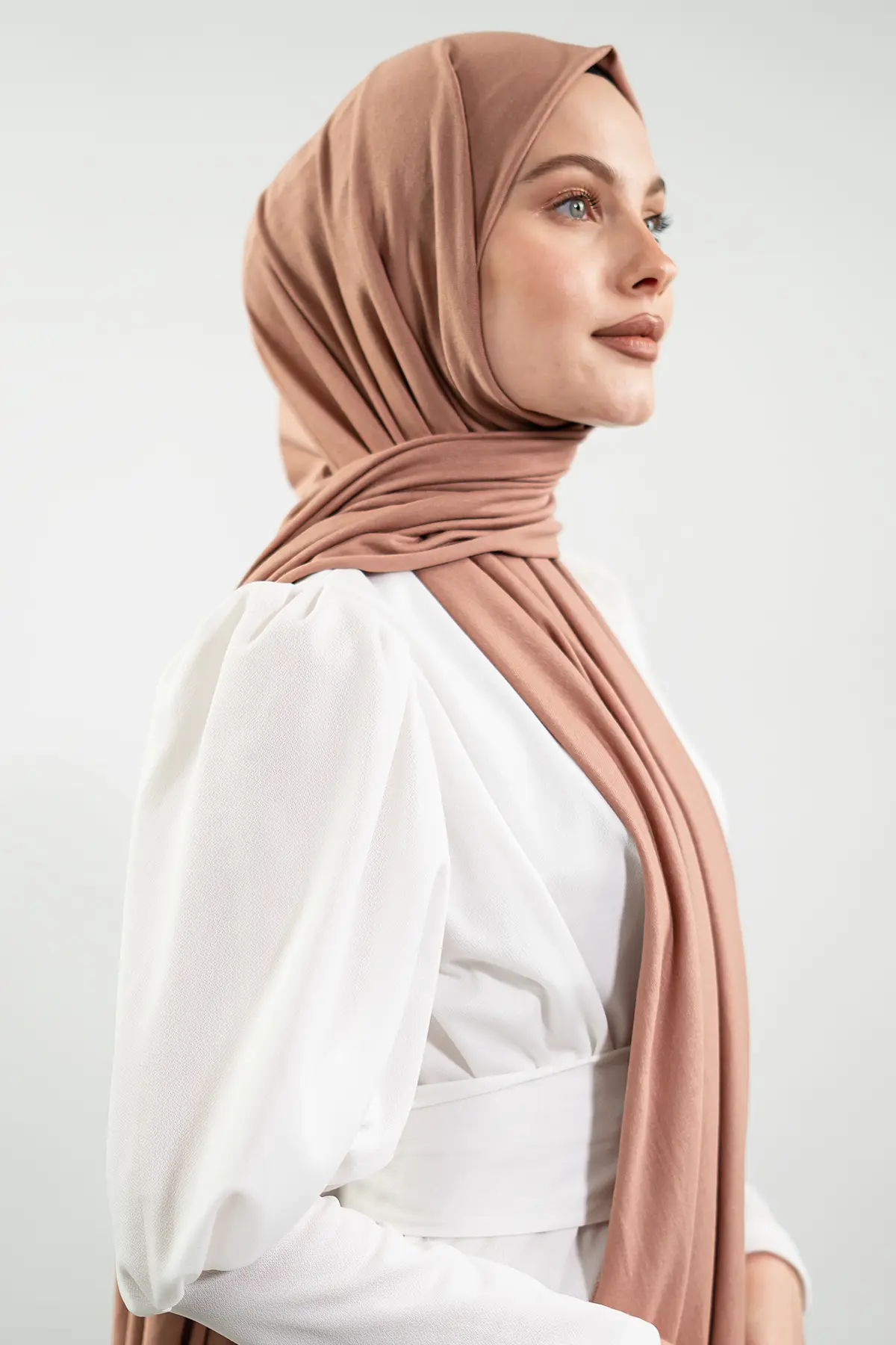 Jersey Light Brown Shawl