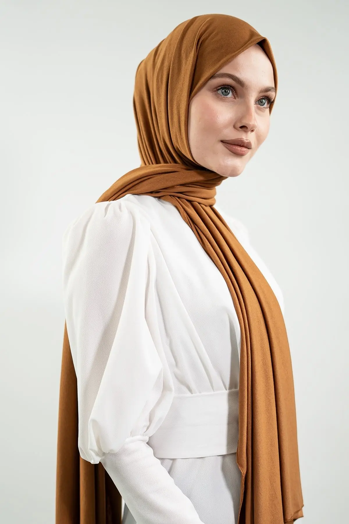 Jersey Light Brown Shawl