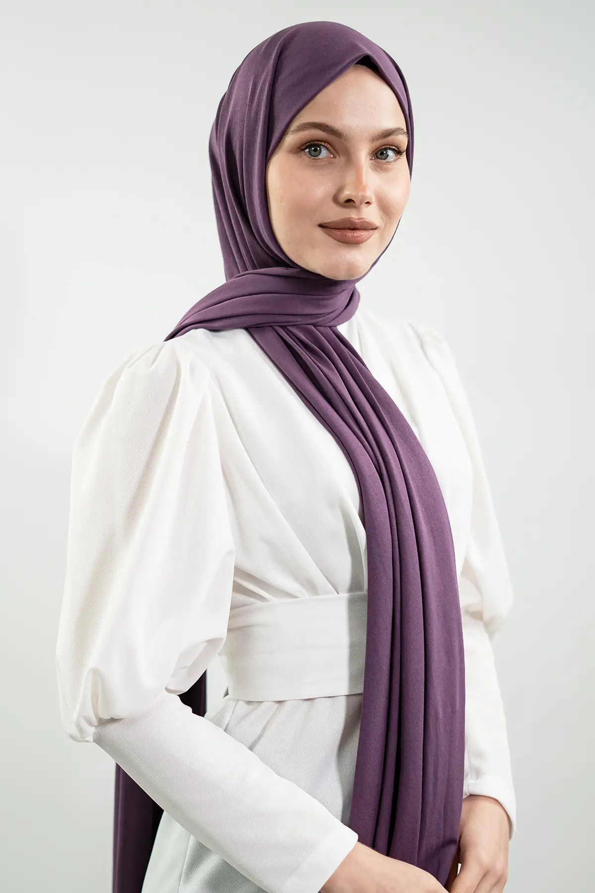 Jersey Lila Shawl-detail