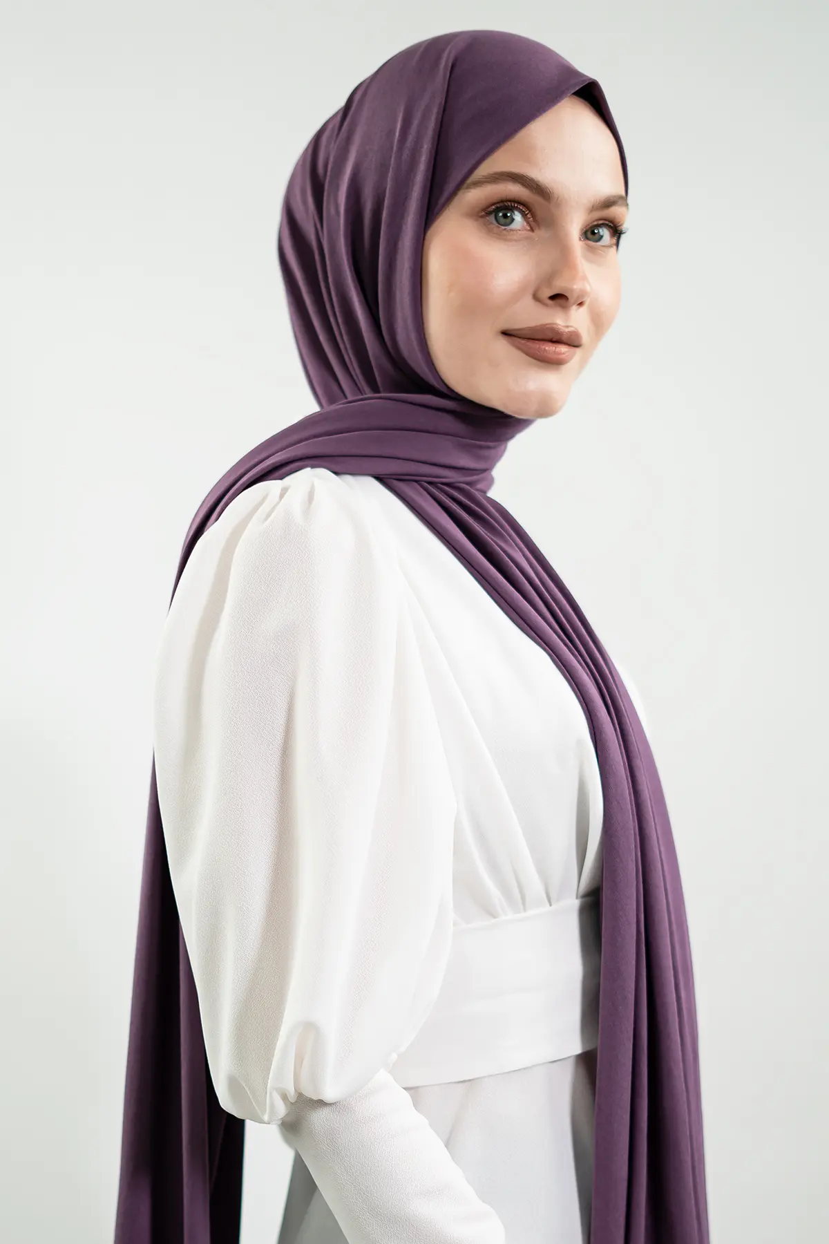 Jersey Lila Shawl-detail