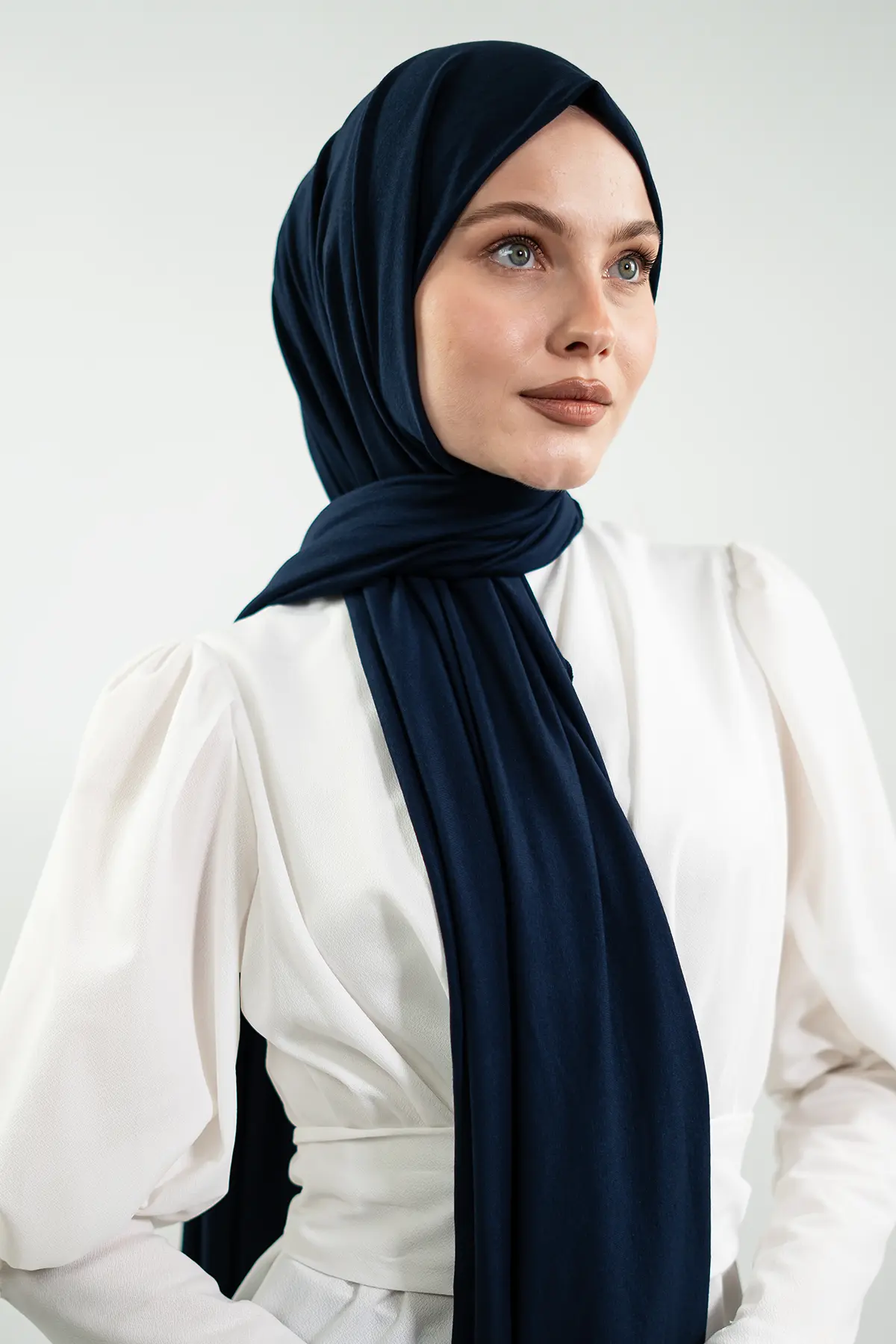 Jersey Navy Blue Shawl