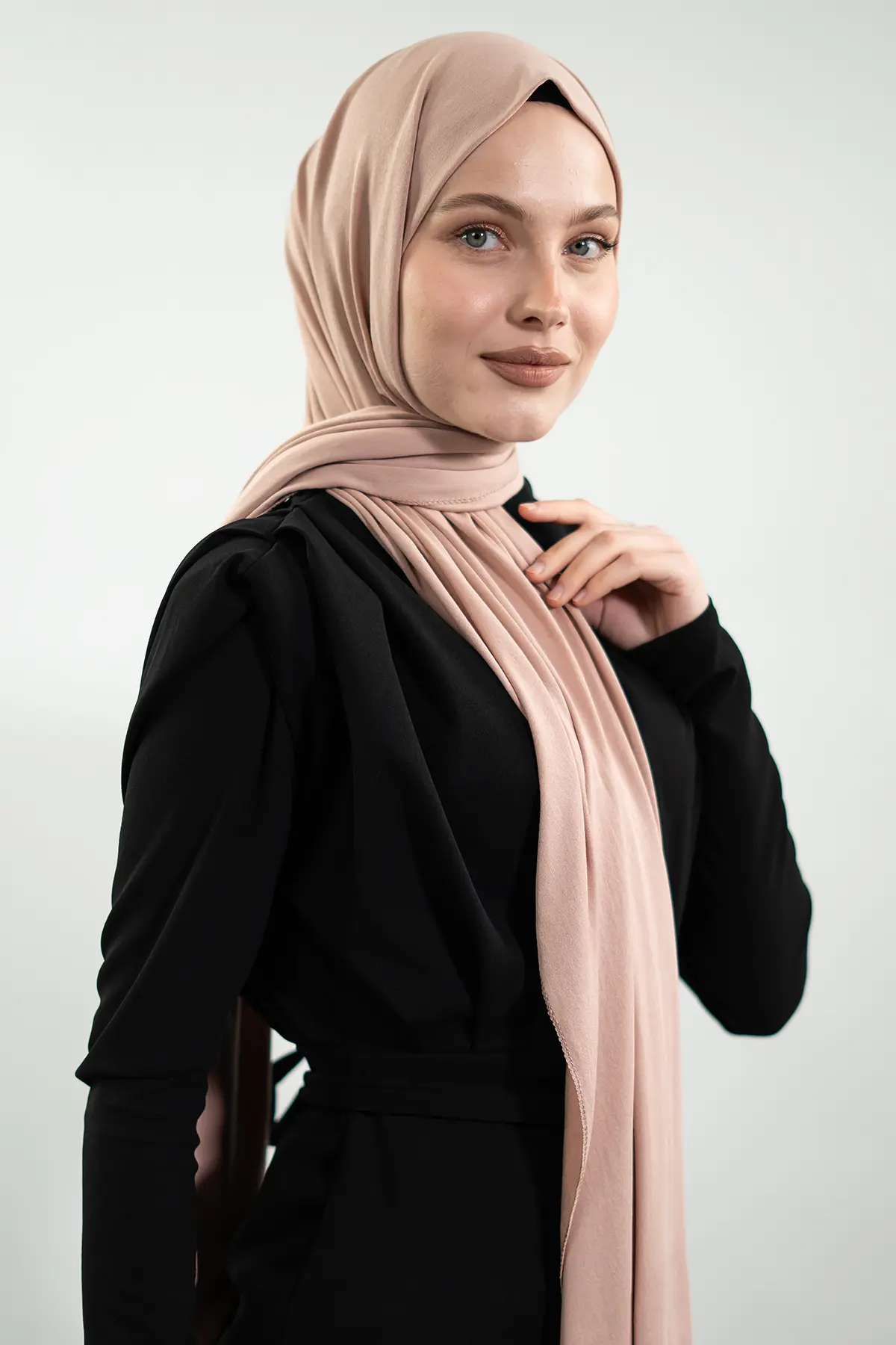 Jersey Salmon Shawl-detail