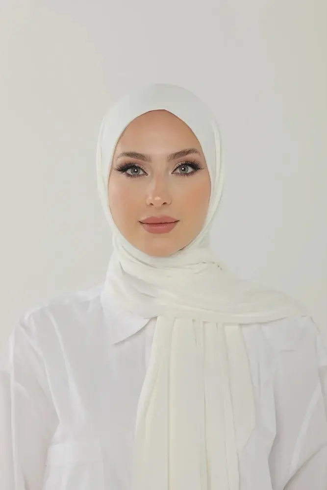 Jersey White Shawl