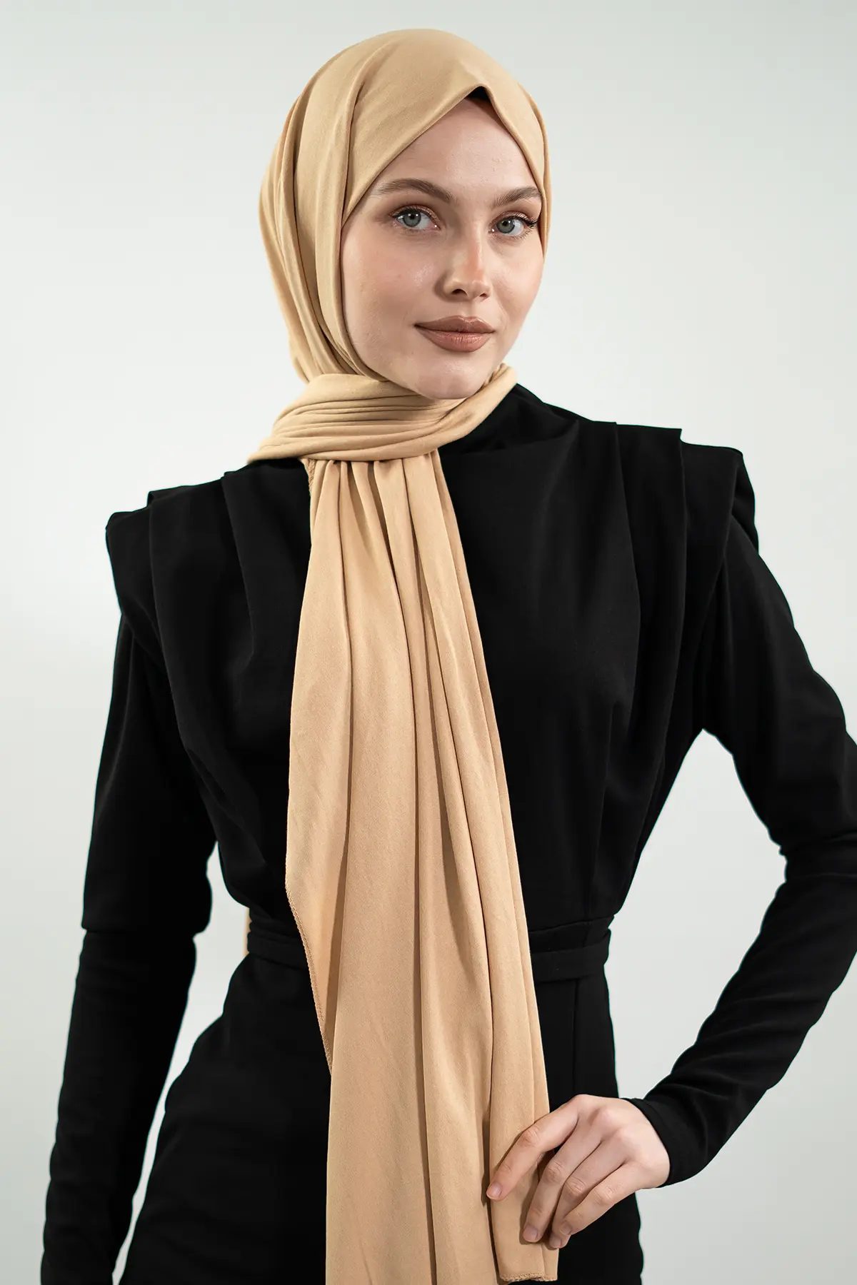 Jersey Yellow Shawl-detail