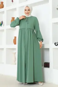 Jessica Crepe Abaya With Balloon Sleeves