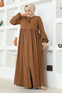 Jessica Crepe Abaya With Balloon Sleeves
