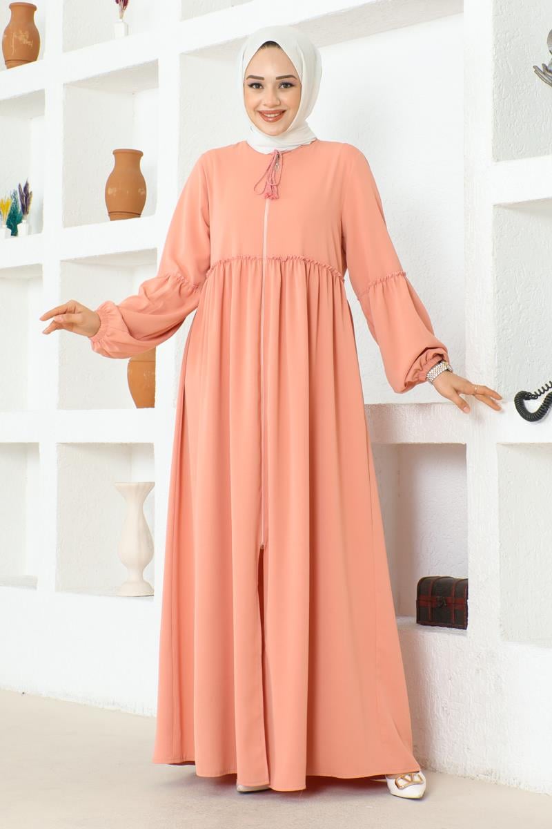 Jessica Crepe Abaya With Balloon Sleeves