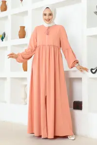 Jessica Crepe Abaya With Balloon Sleeves