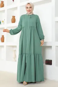 Jessica Crepe Abaya With Frilly Skirt