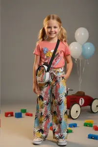 Kids' Patterned T-shirt, Comfort Trousers & Mini Backpack 3 Set